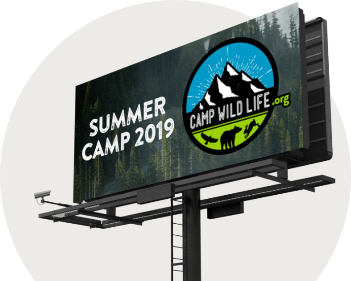 Nonprofit billboard for CampWildlife.org
